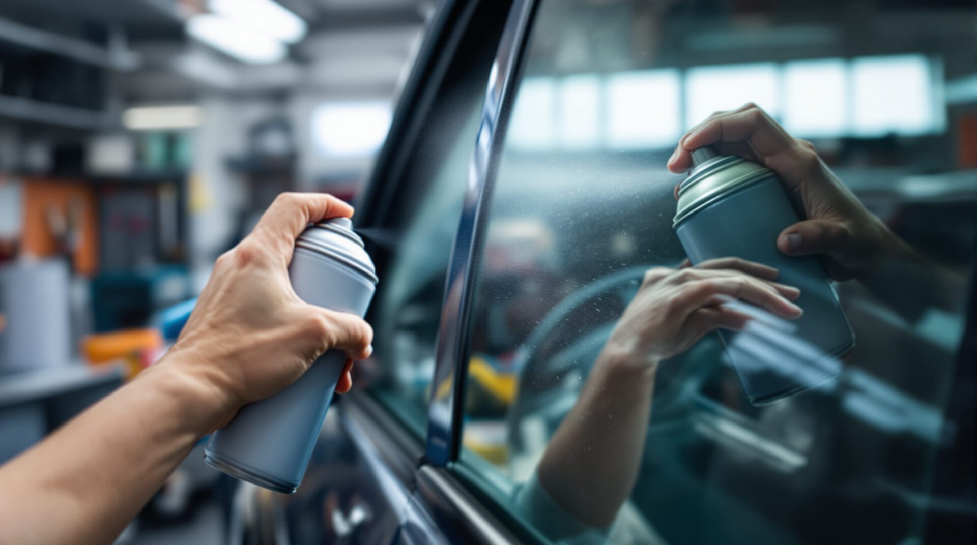 bombe pour teinter les vitres