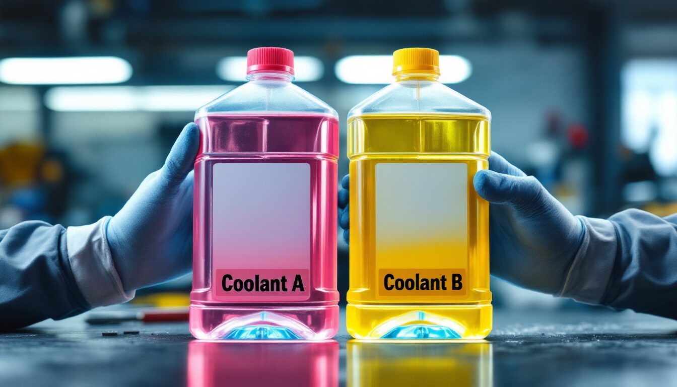 peut on melanger liquide de refroidissement rose et jaune