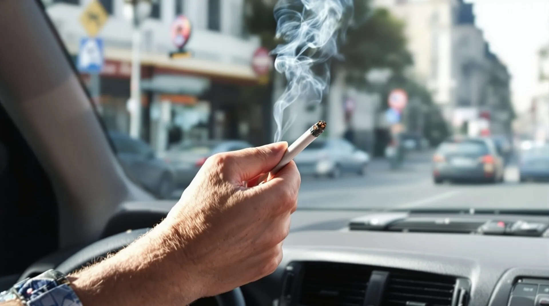 peut on fumer au volant en france