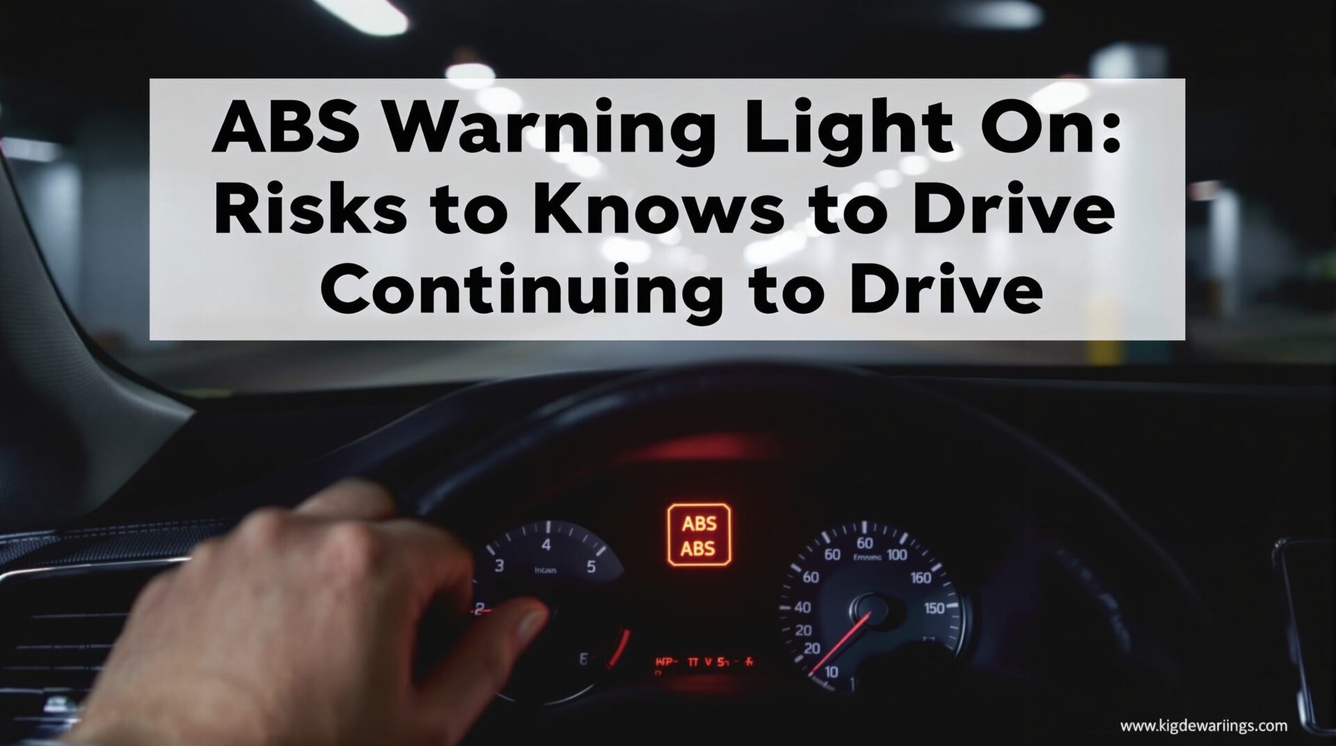 Voyant ABS allumé : les risques à connaître avant de continuer à rouler