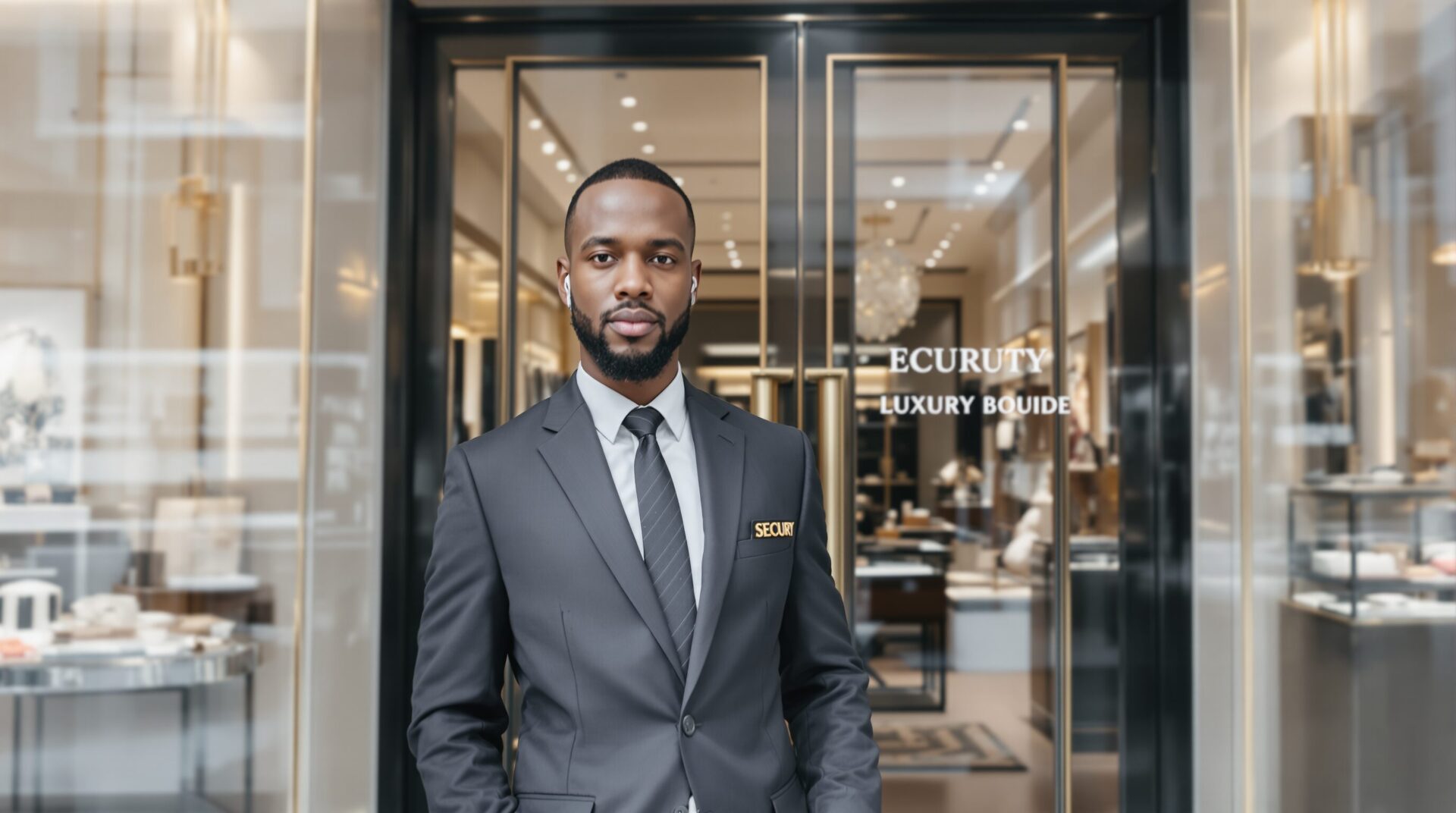 agent de sécurité boutique de luxe