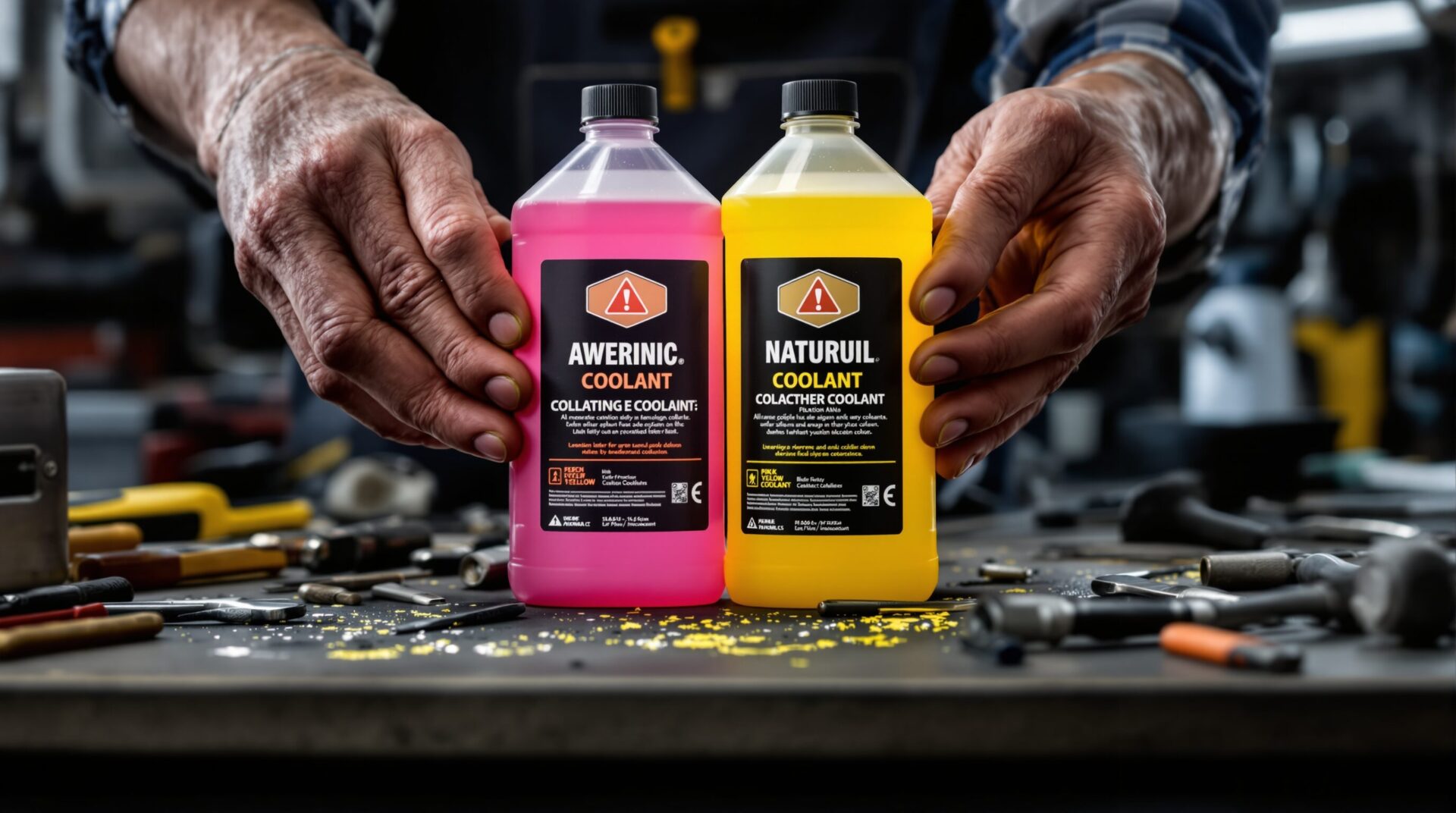 peut on melanger liquide de refroidissement rose et jaune