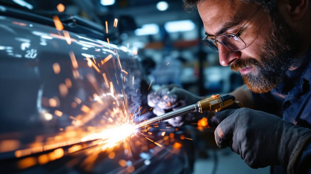 comment réparer un pare choc en plastique cassé