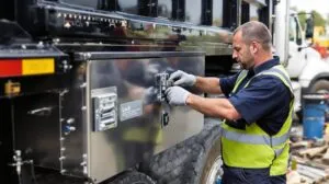 serrure coffre camion benne