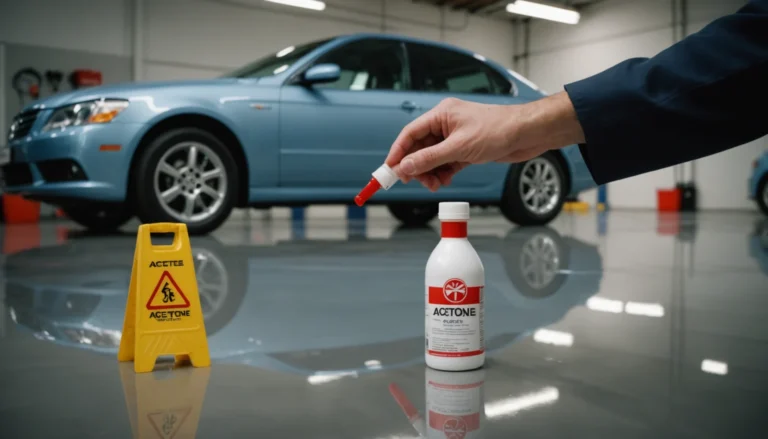 acétone pour enlever colle sur carrosserie