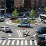 comment prendre un rond point a 2 voies