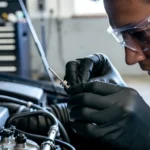 comment récupérer un bout de jauge huile cassée