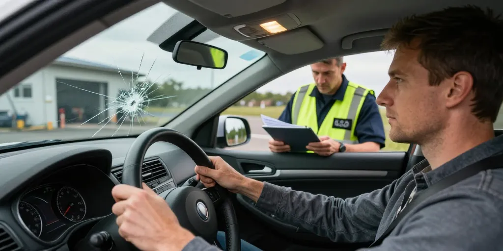 peut on rouler avec un pare brise fissuré